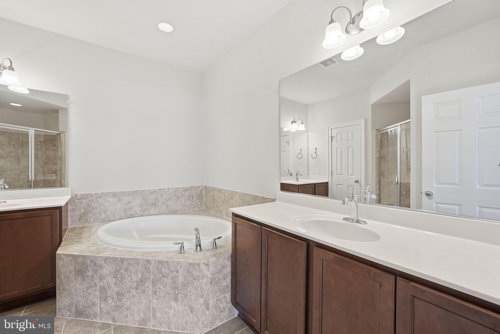 42330 Christophers View Terrace Ashburn, VA 20148 - Photo 33 of 46 a bathroom with a tub a sink and mirror