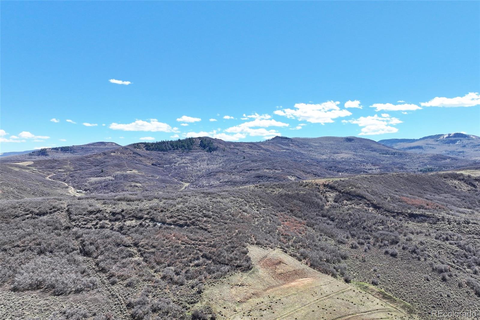 0 Tbd Collbran, CO 81624 - Photo 3 of 4 a view of a dry yard with mountains in the background