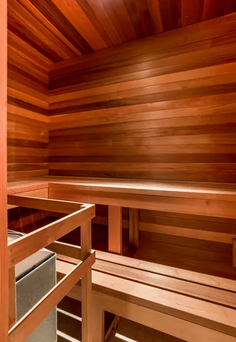 a close view of closet