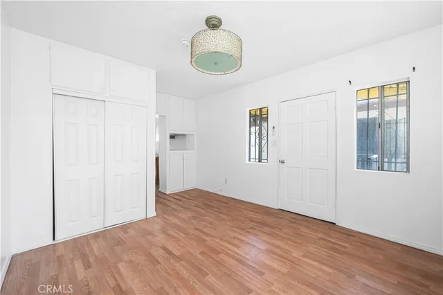 a view of an empty room and window