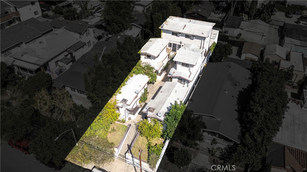 1727 Bellevue Avenue Los Angeles, CA 90026 - Photo 9 of 40 an aerial view of a house with a yard