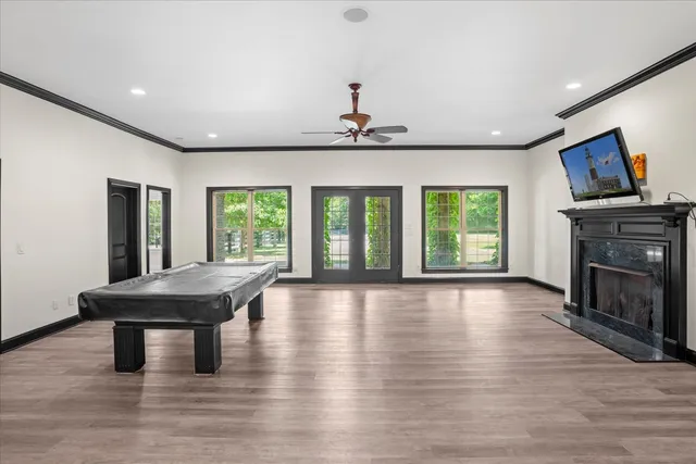 wooden floor in an empty room