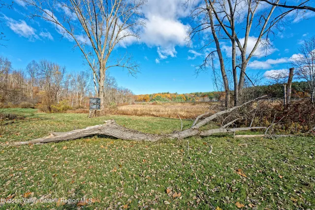 a view of a backyard of the house