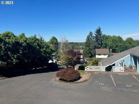 941 Prescott Lane Springfield, OR 97477 - Photo 4 of 15 a view of a street with potted plants and large trees