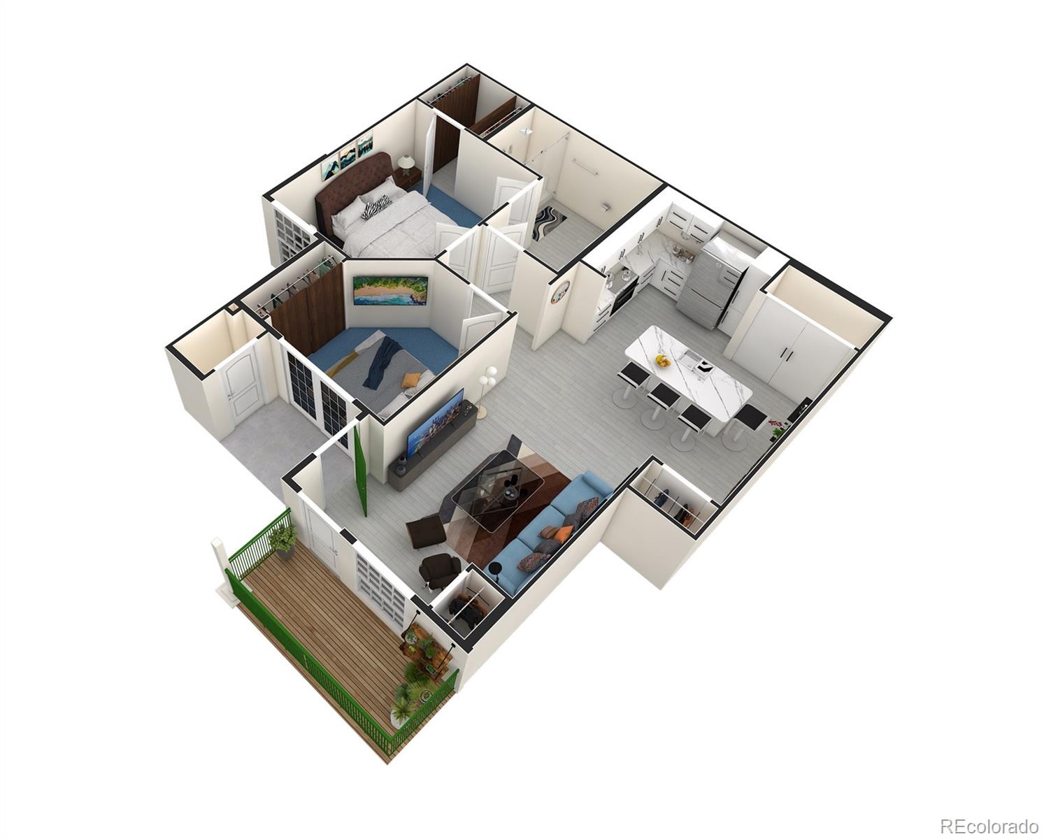 18633 Stroh Road, Unit 2103 Parker, CO 80134 - Photo 8 of 22 a living room with furniture and floor to ceiling window