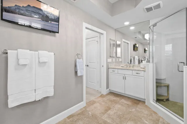 a balcony with furniture