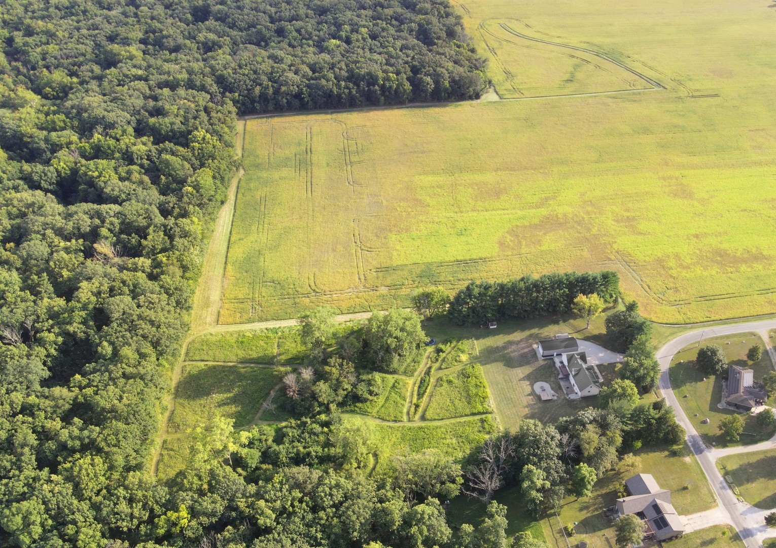 4454 North Prairie View Road Argenta, IL 62501 - Photo 5 of 45 an aerial view of residential houses with outdoor space