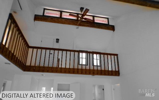 1881 Laytonville Dos Rios Road Laytonville, CA 95454 - Photo 10 of 29 VIEW TO 2ND LEVEL FROM LIVINGROOM