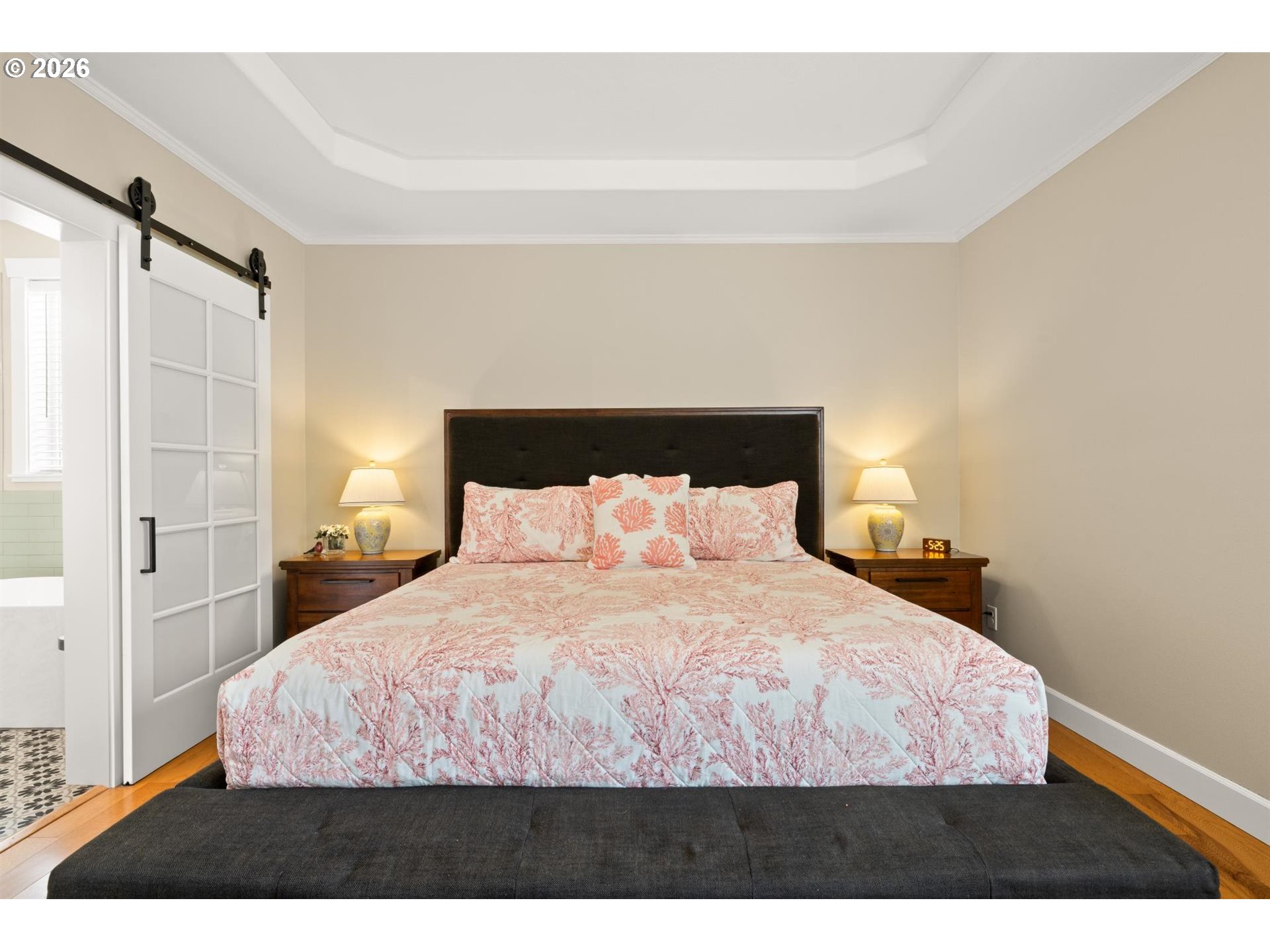 1274 South 15th Way Ridgefield, WA 98642 - Photo 17 of 46 a bedroom with a bed and a night stand