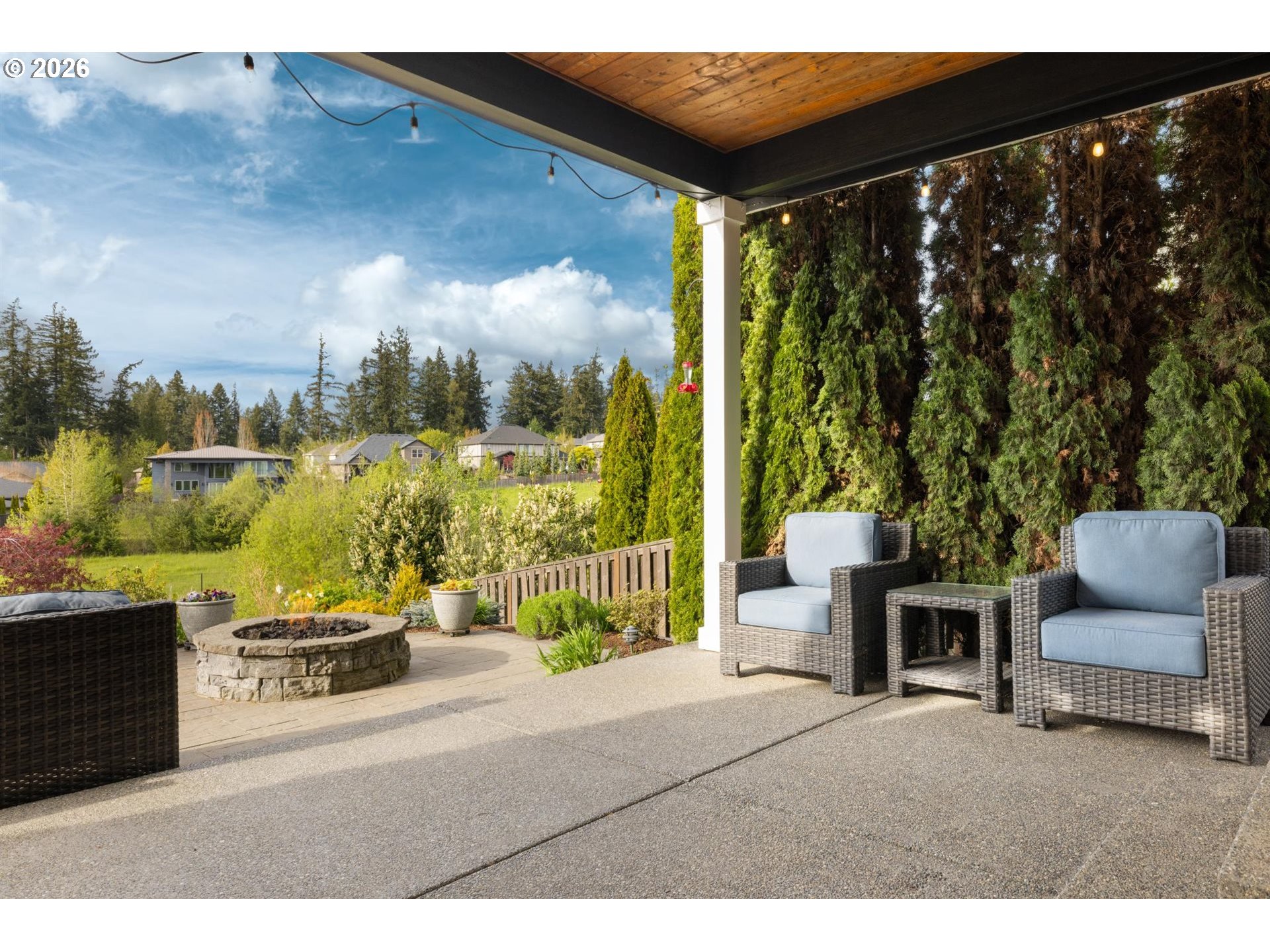 1274 South 15th Way Ridgefield, WA 98642 - Photo 33 of 46 a balcony with furniture and a garden