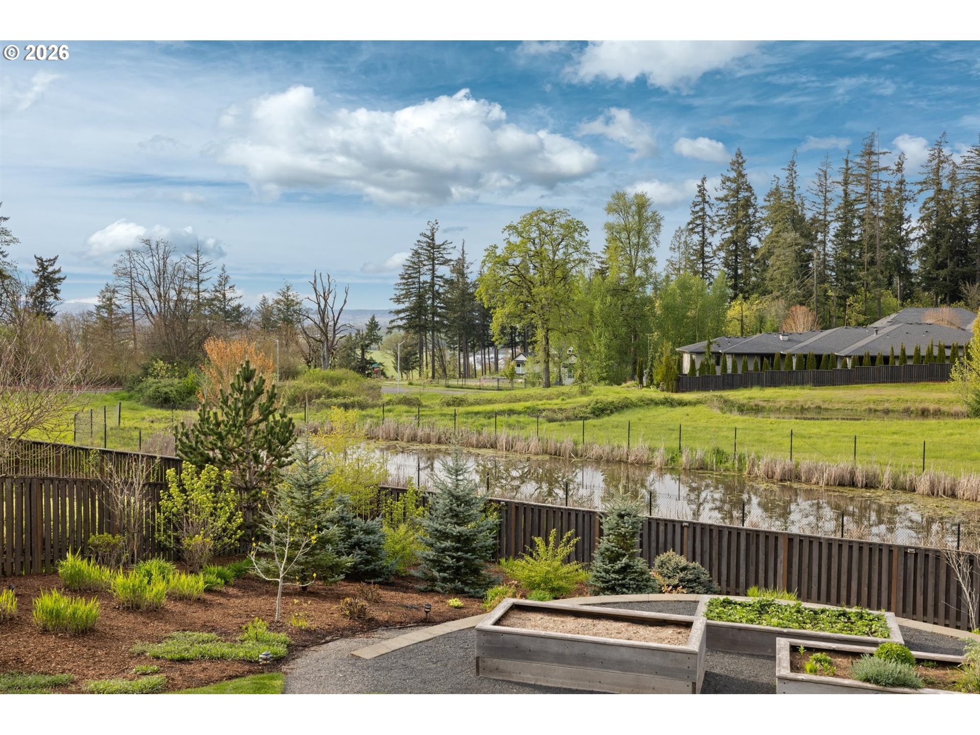 1274 South 15th Way Ridgefield, WA 98642 - Photo 35 of 46 a view of a garden with an outdoor space