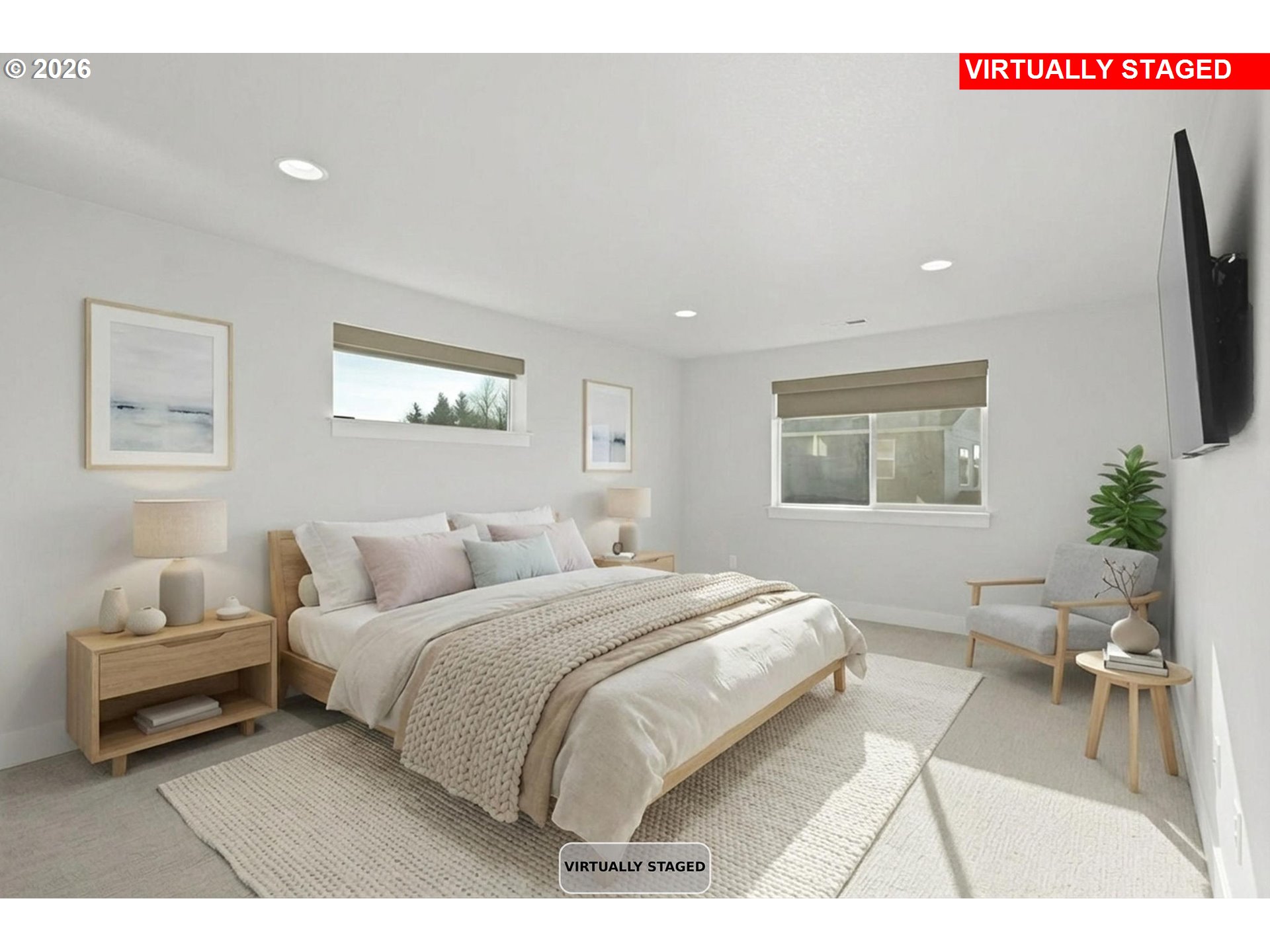 719 Northwest 178th Street Ridgefield, WA 98642 - Photo 24 of 46 a bedroom with a bed and a couch