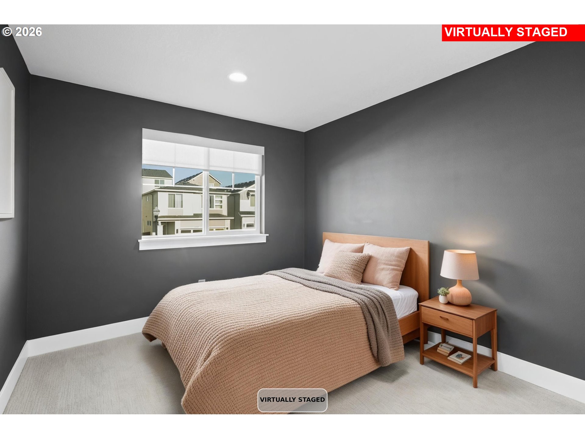 719 Northwest 178th Street Ridgefield, WA 98642 - Photo 38 of 46 a bedroom with a bed and a window