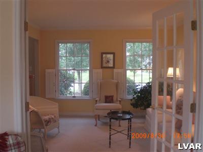 1585 Deer Path Road Easton, PA 18040 - Photo 4 of 28 Living room with glass french doors to family room