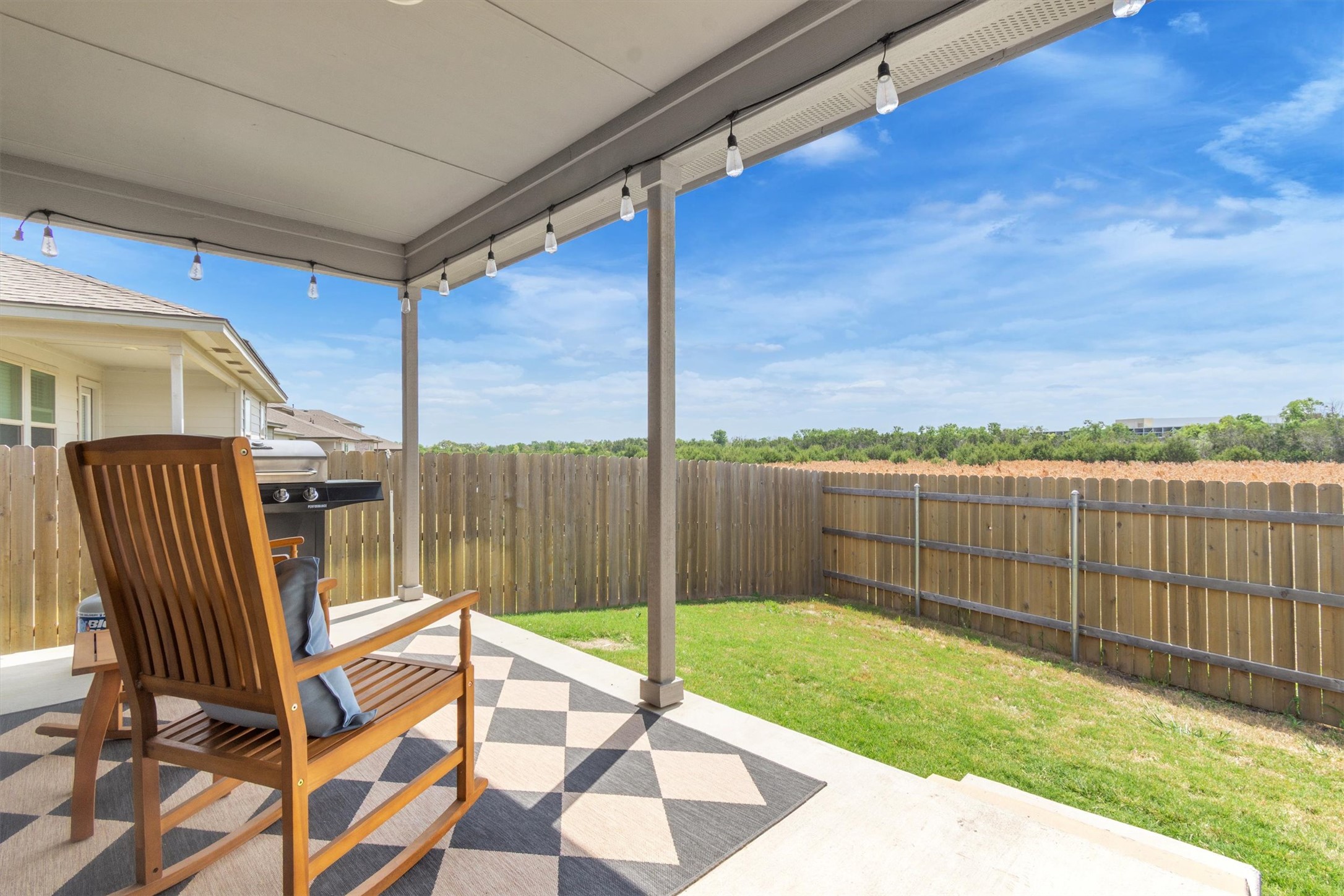 1008 Tipton Street Georgetown, TX 78633 - Photo 27 of 39 a view of a backyard with sitting area