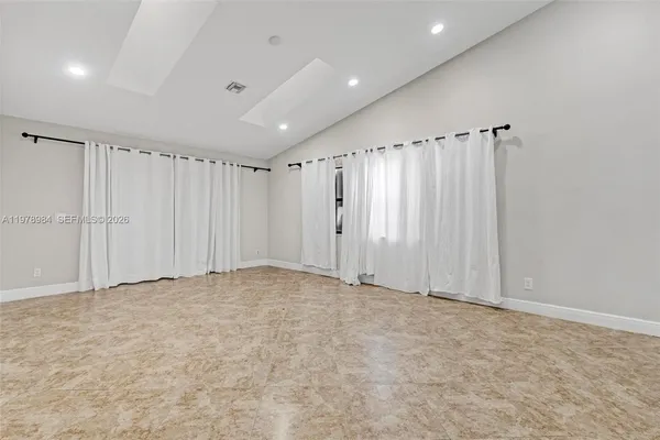 a view of an empty room