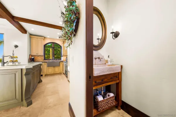 a living room with furniture fireplace and flat screen tv