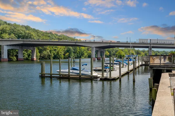 a view of a street with sitting area