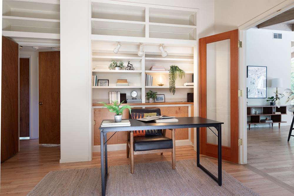 275 Aptos School Road Aptos, CA 95003 - Photo 9 of 45 a view of a workspace with furniture and a window