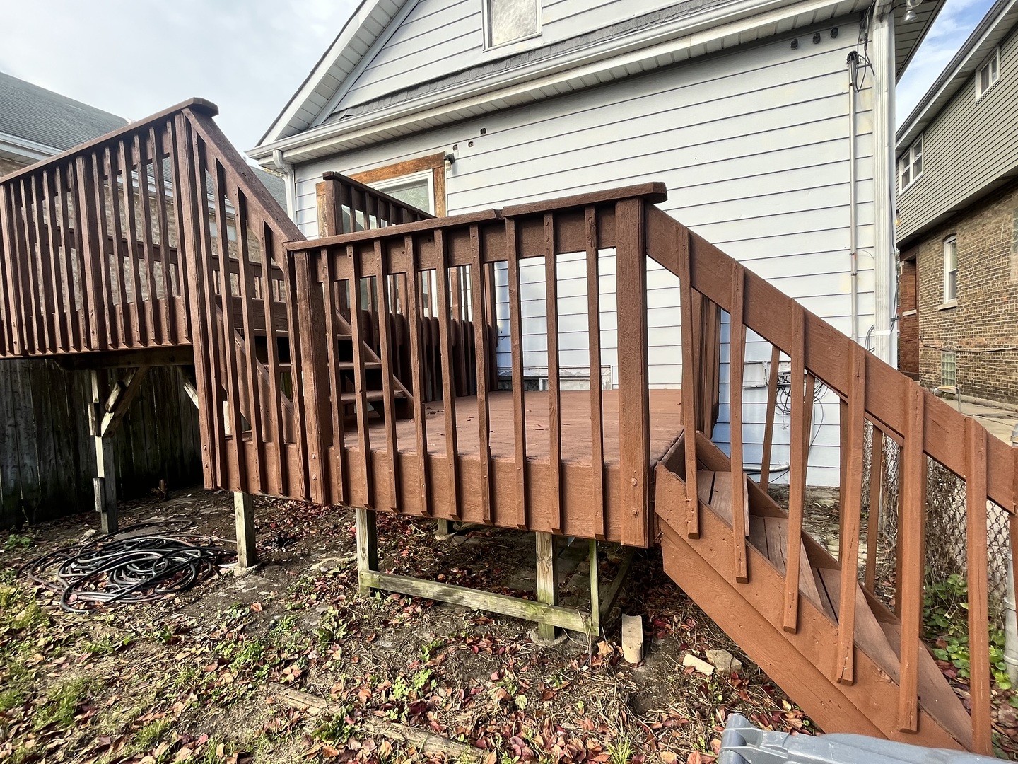 7845 45th Street Lyons, IL 60534 - Photo 28 of 31 a view of wooden balcony