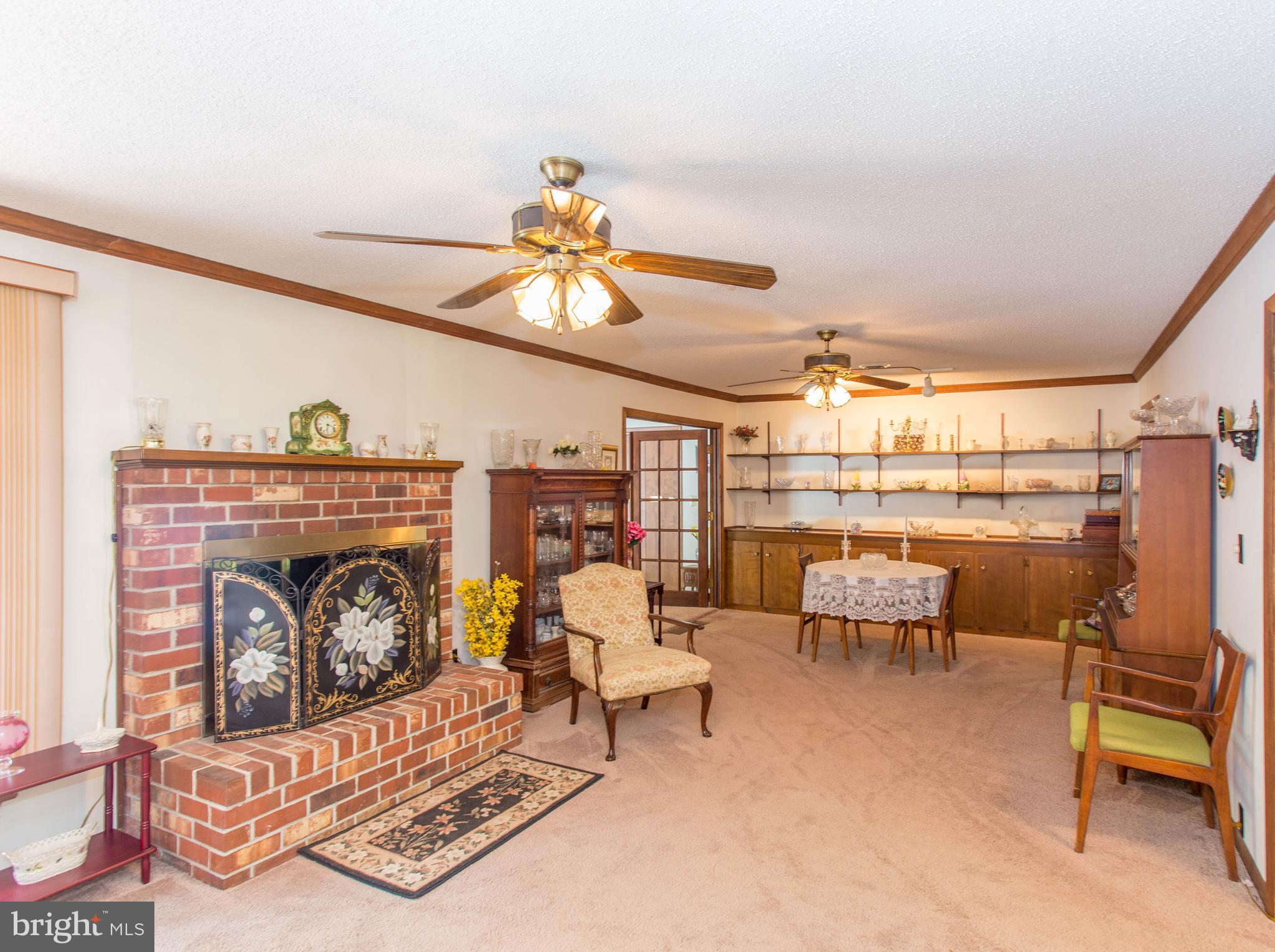 22167 Melson Road Georgetown, DE 19947 - Photo 5 of 38 a living room with furniture and a fireplace