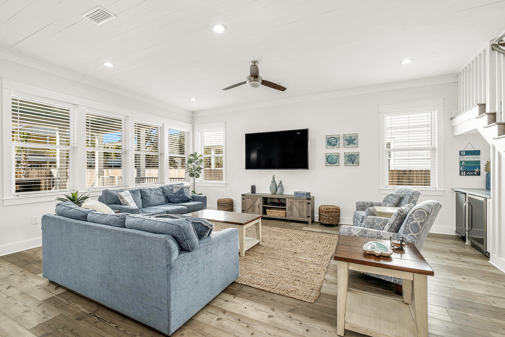 80 Sunfish Street Destin, FL 32541 - Photo 15 of 51 a living room with furniture and a flat screen tv