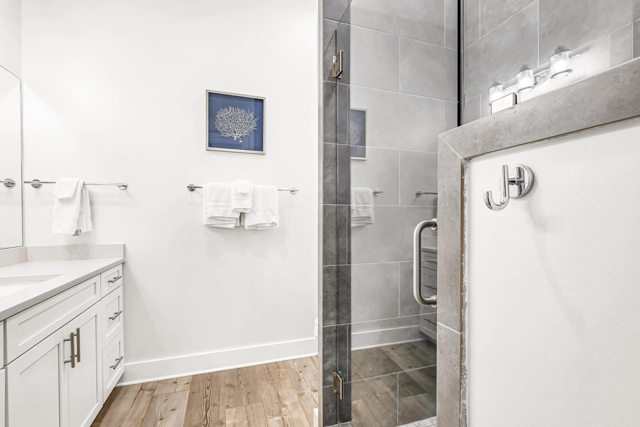 80 Sunfish Street Destin, FL 32541 - Photo 22 of 51 a bathroom with a shower and a sink