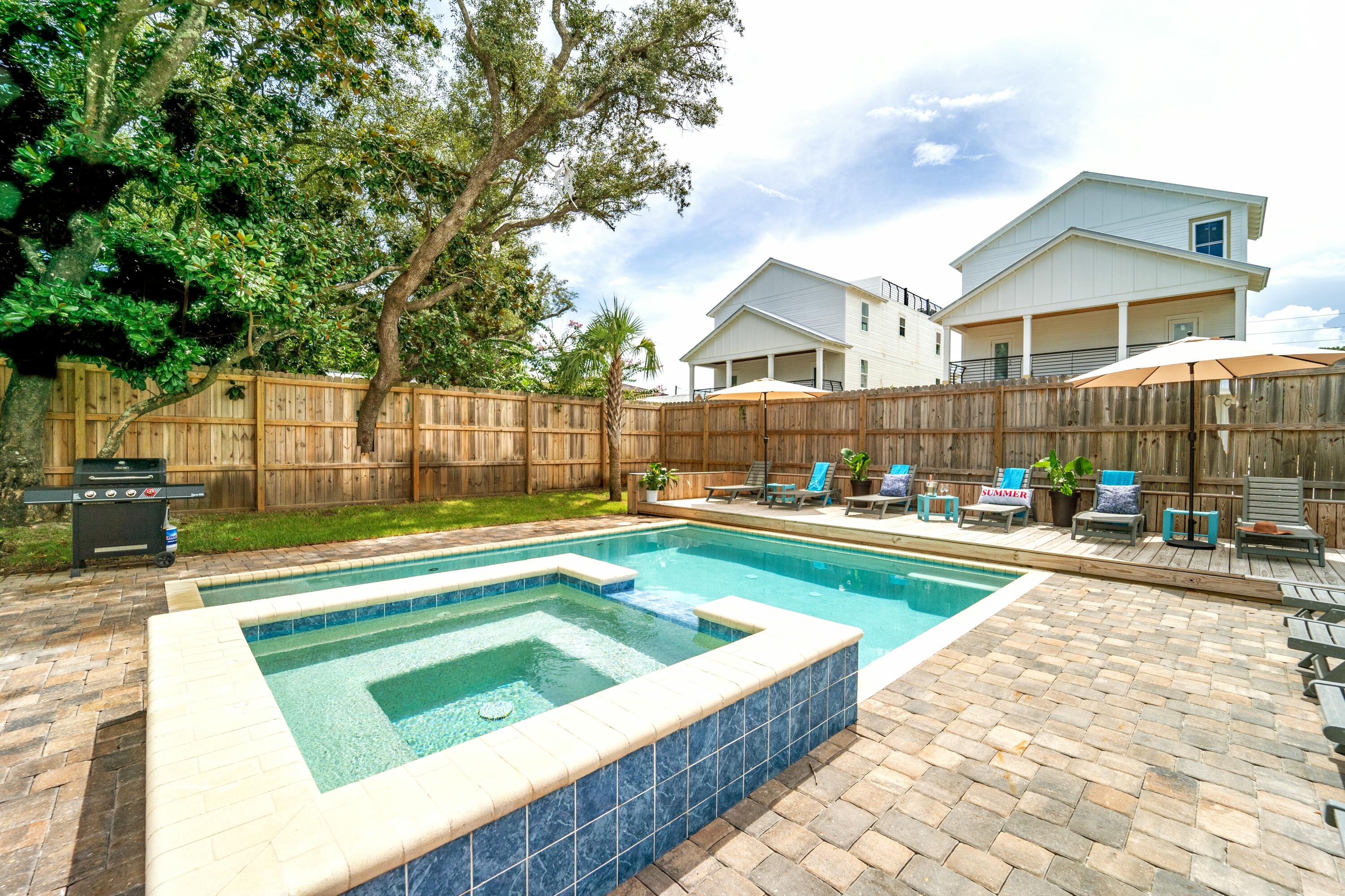 80 Sunfish Street Destin, FL 32541 - Photo 3 of 51 a view of swimming pool with outdoor seating and a patio