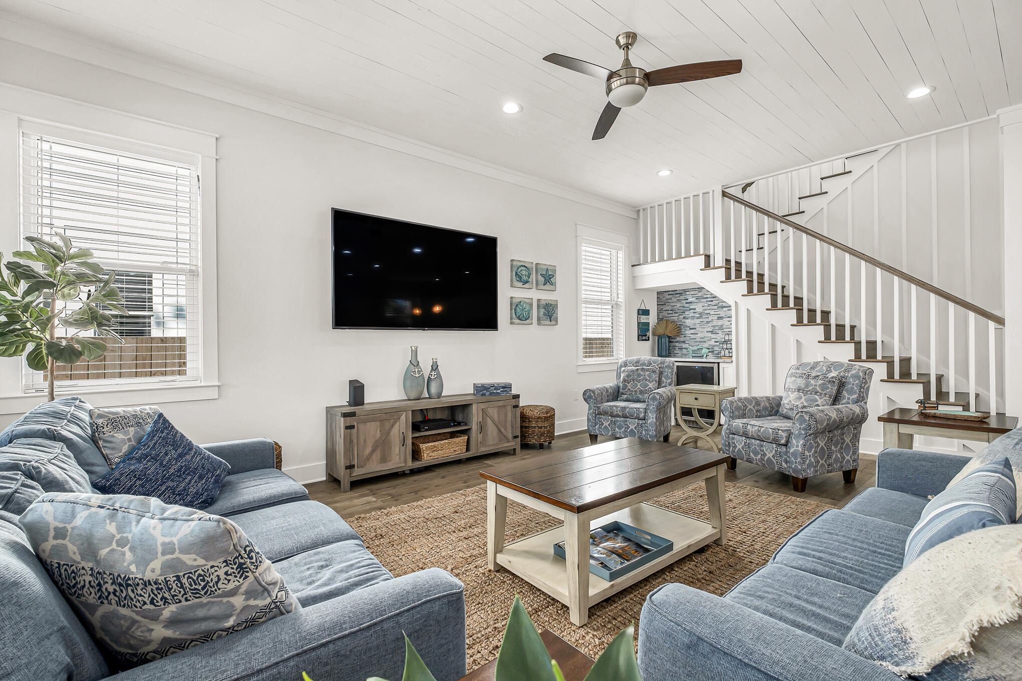 80 Sunfish Street Destin, FL 32541 - Photo 36 of 51 a living room with furniture and a flat screen tv