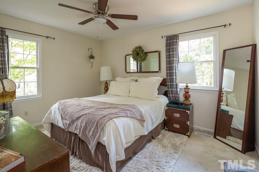 7625 Mine Valley Road Raleigh, NC 27615 - Photo 7 of 10 This wonderful Master Bedroom is move in ready! It has a SPACIOUS CLOSET and two large windows overlooking the beautiful hardwood trees.