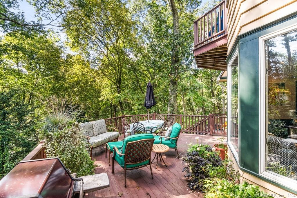 5 Sawmill Road Norwalk, CT 06851 - Photo 1 of 1 million dollar view from the large deck that serves as entertaining space also.
