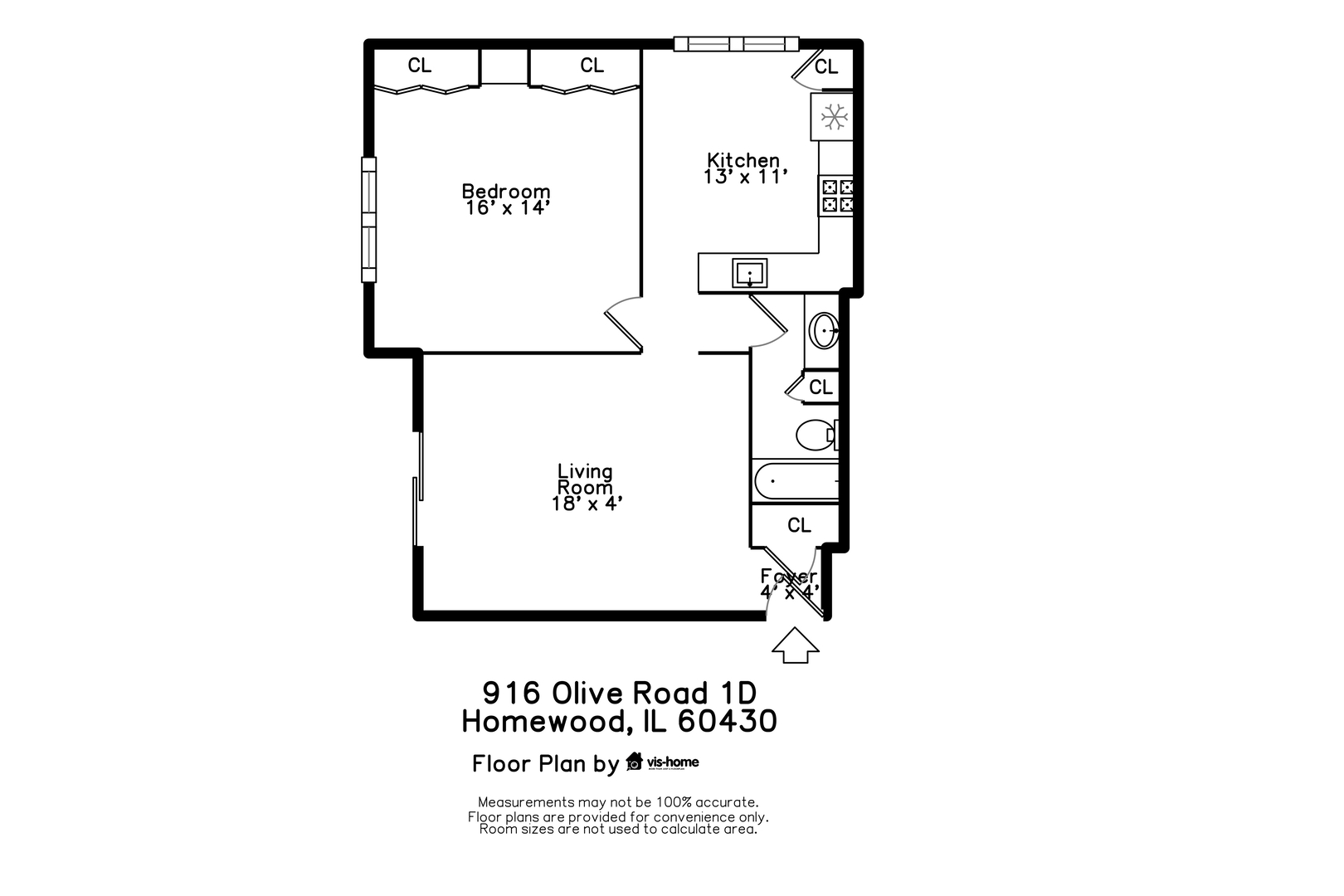 916 Olive Road, Unit 1D Homewood, IL 60430 - Photo 16 of 16 Gallery Image 16