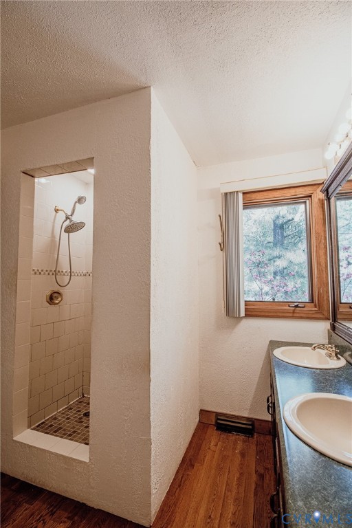 10720 Kimages Road Charles City, VA 23030 - Photo 30 of 55 a bathroom with a granite countertop sink toilet and shower