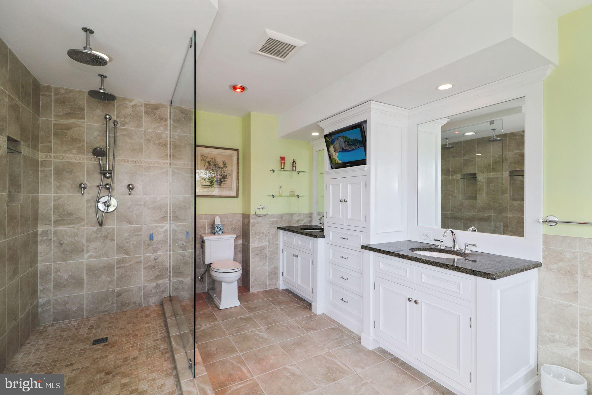 11116 Bird River Grove Road White Marsh, MD 21162 - Photo 22 of 47 Oversized Rain Shower/TV and Double Vanity