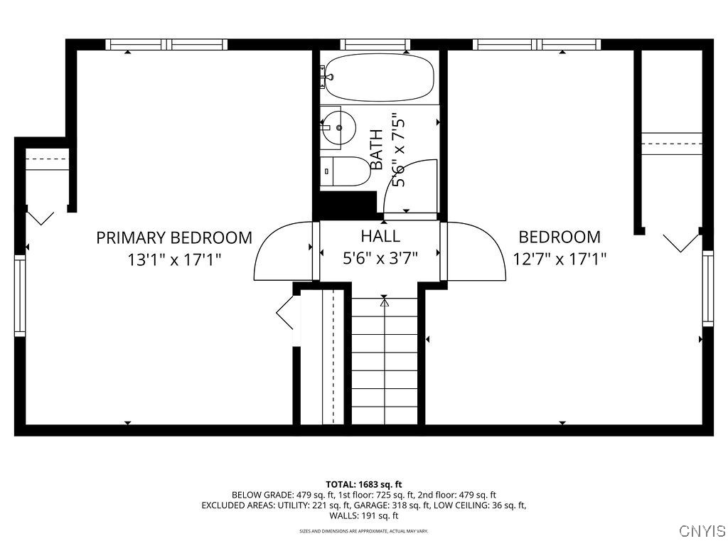 314 Davis Street Manlius, NY 13057 - Photo 35 of 37 2nd Floor - Floorplan
