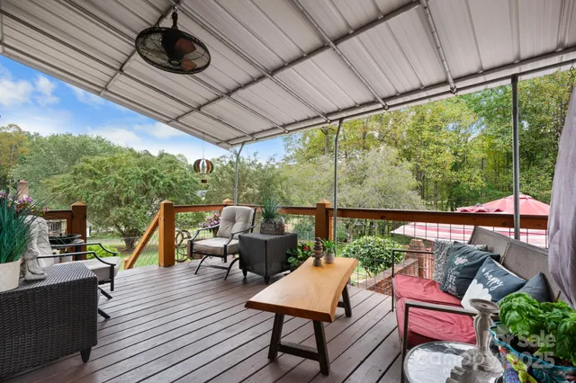 a view of a outdoor space with seating area