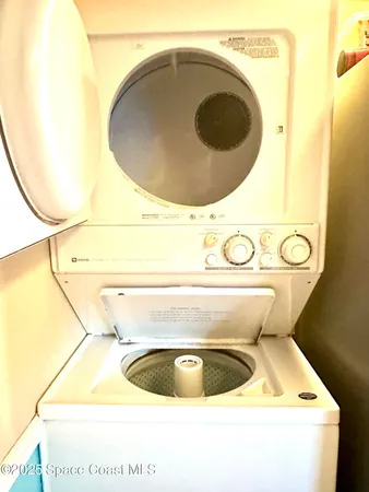 a close view of sink and washer
