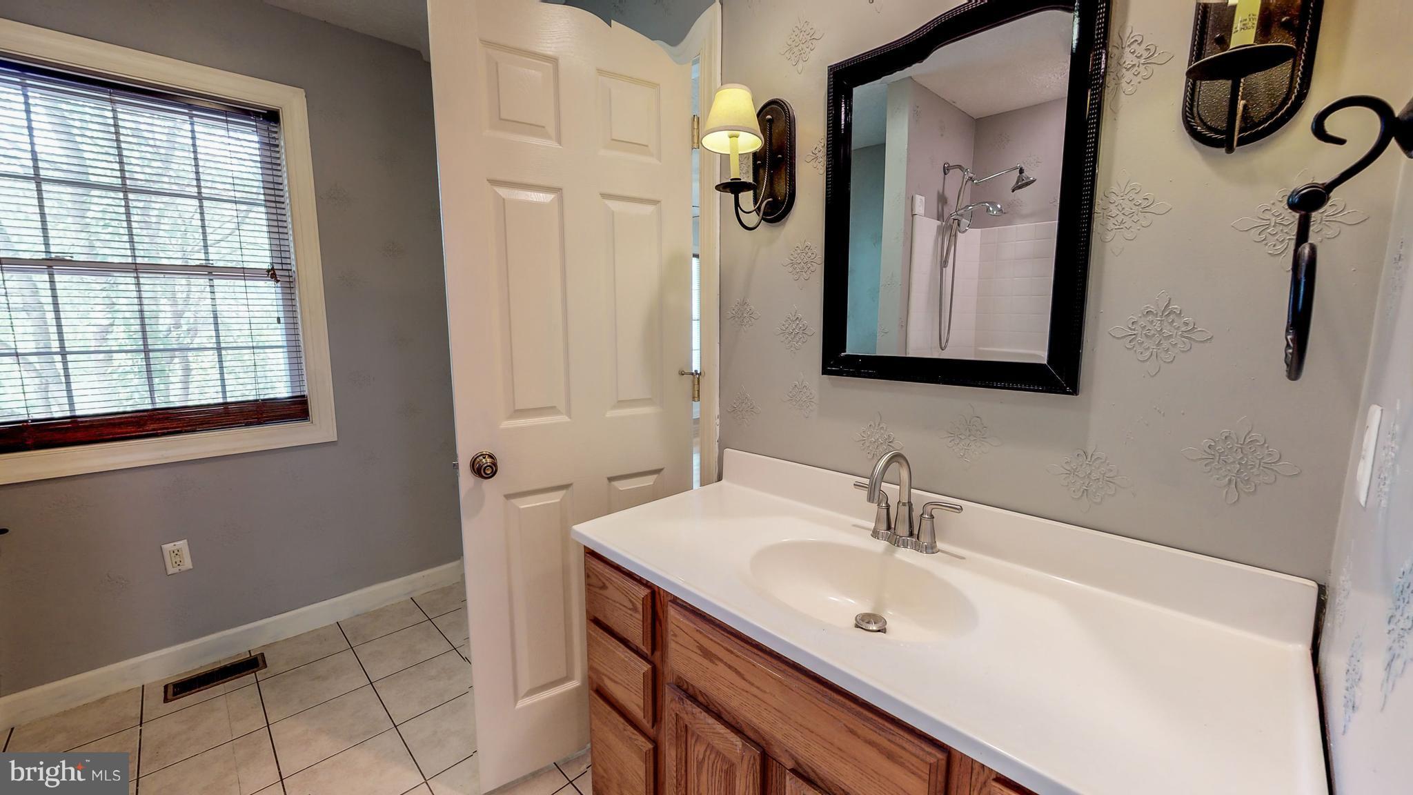 141 Holiday Road Cross Junction, VA 22625 - Photo 17 of 30 a bathroom with a sink and mirror