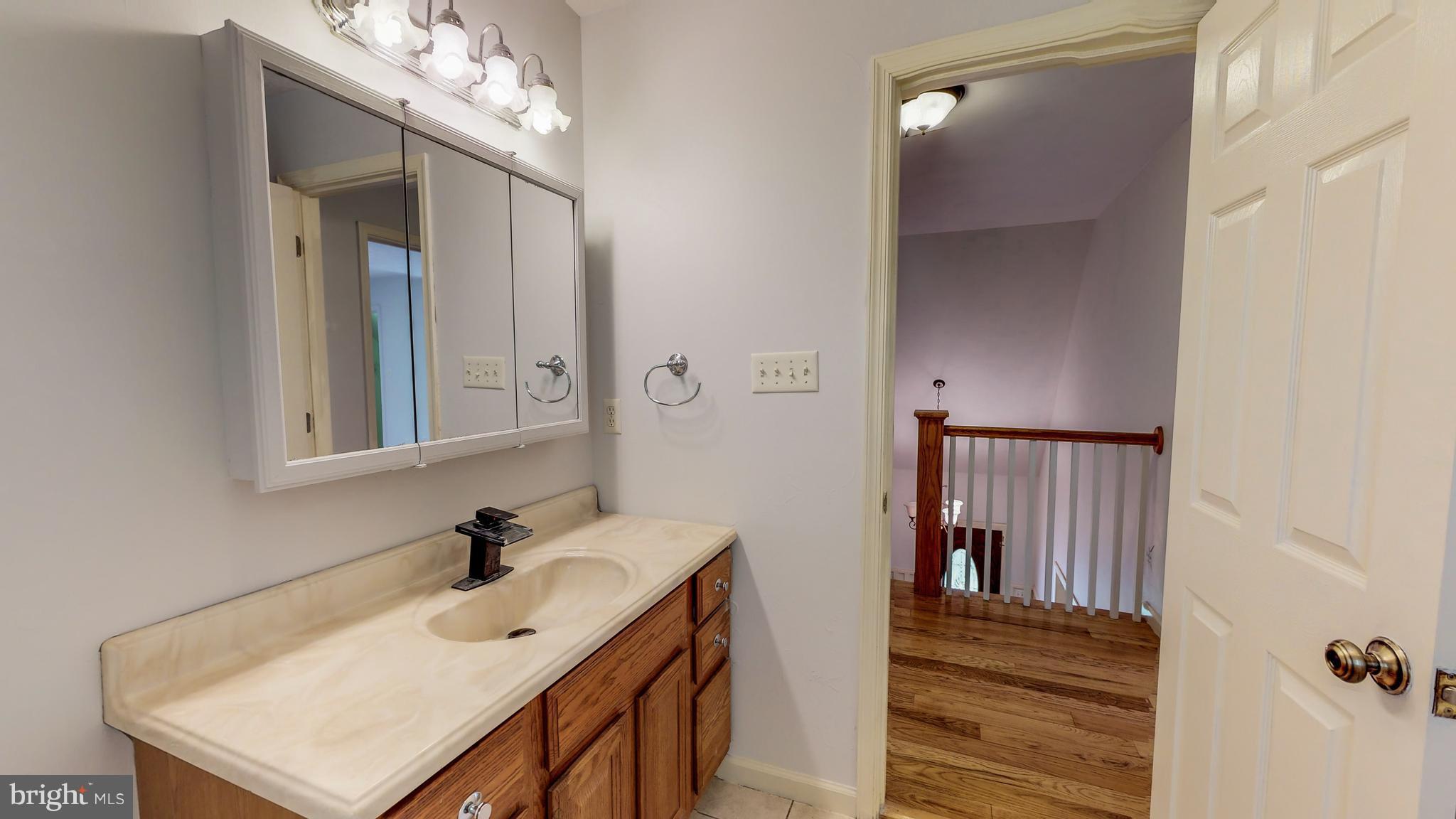 141 Holiday Road Cross Junction, VA 22625 - Photo 28 of 30 a bathroom with a sink vanity and a mirror