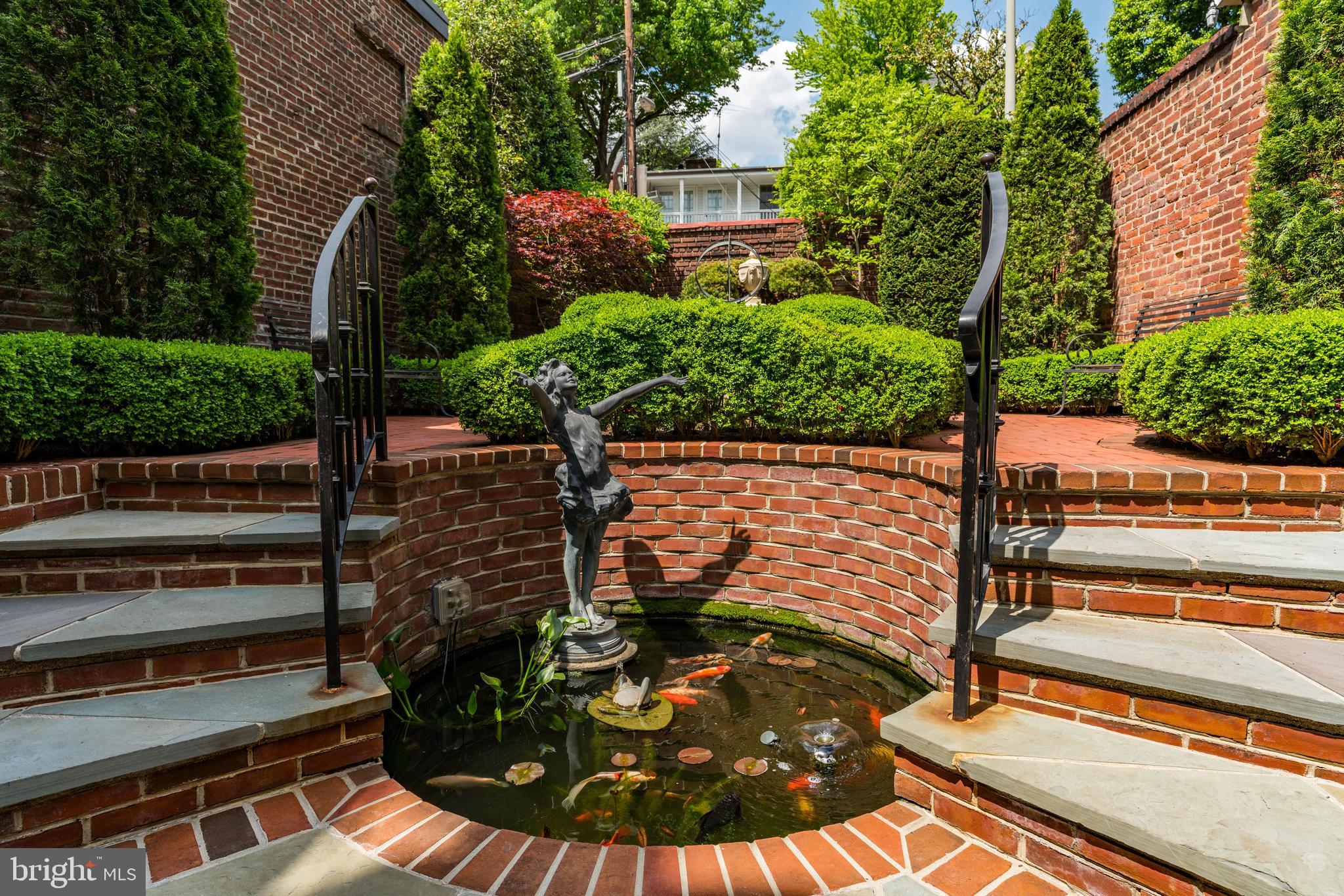 3327 N Street Northwest Washington, DC 20007 - Photo 32 of 37 Ornamental fish pond.