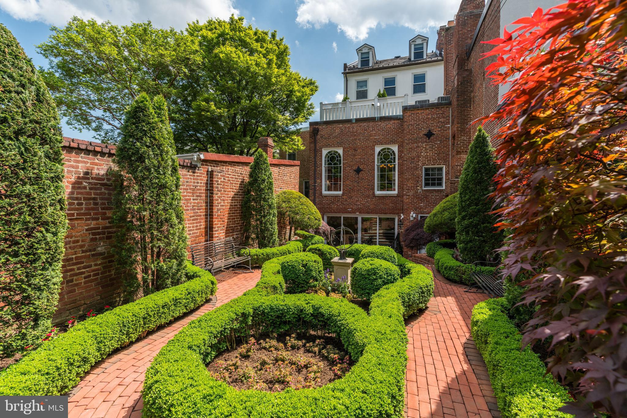 3327 N Street Northwest Washington, DC 20007 - Photo 33 of 37 View of back of house from the garden.