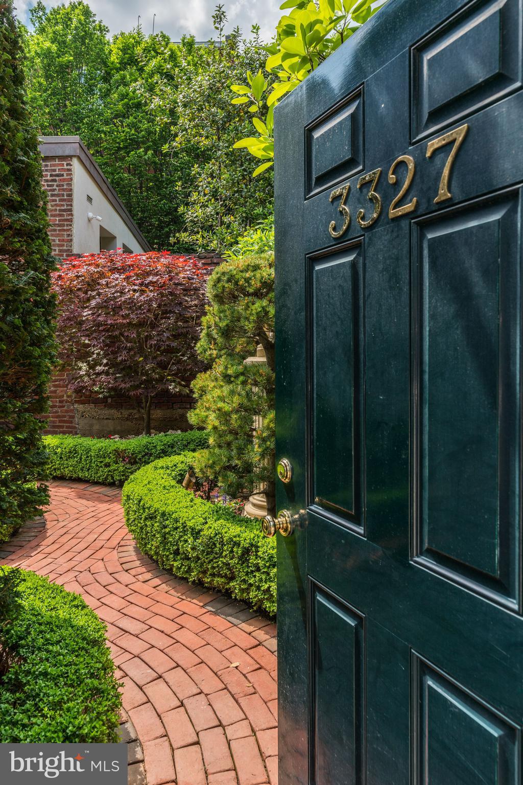 3327 N Street Northwest Washington, DC 20007 - Photo 35 of 37 View of garden from entrance gate.