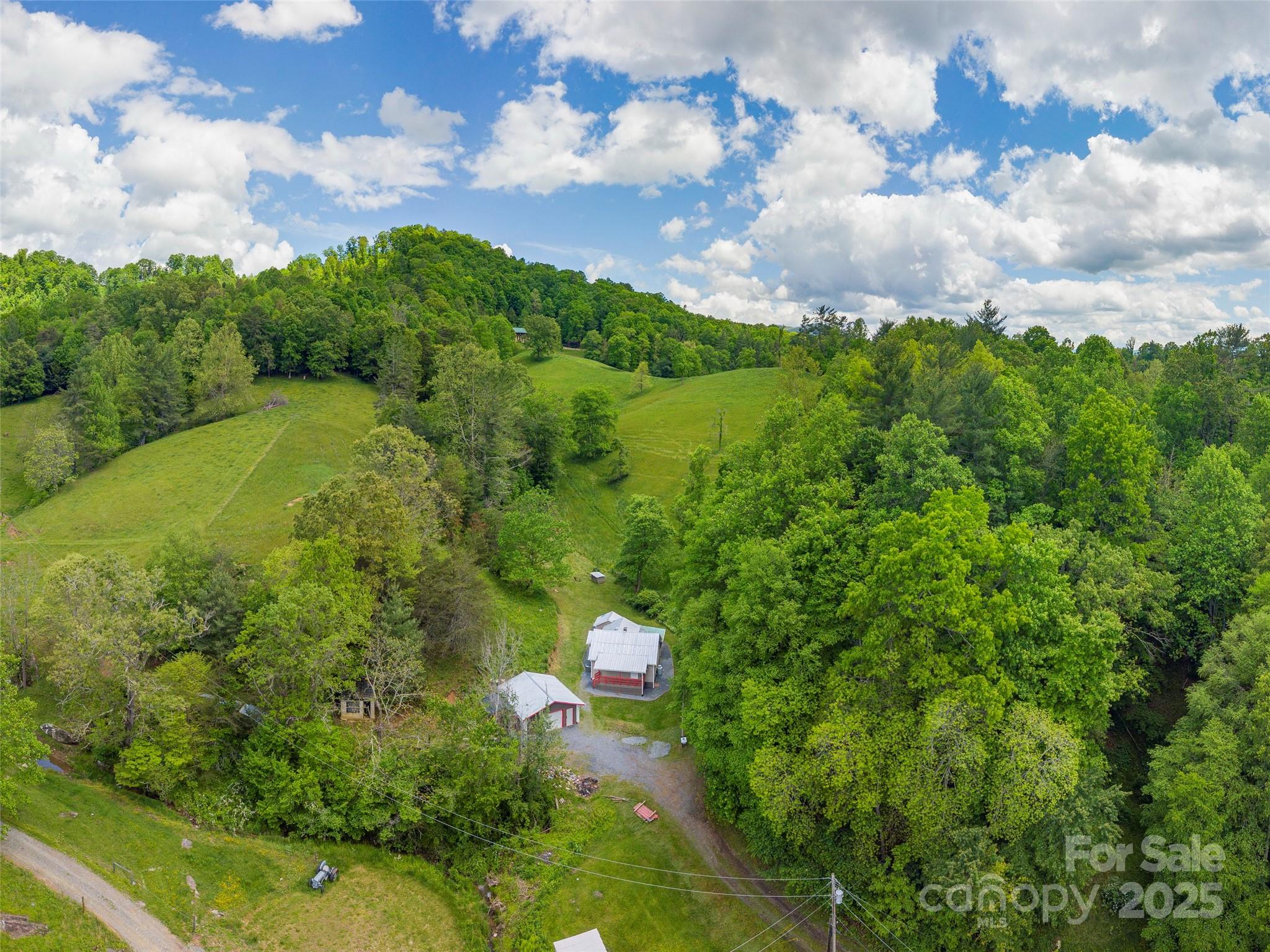 280 Noland Drive Clyde, NC 28721 - Photo 25 of 32 a backyard of a building with lots of green space