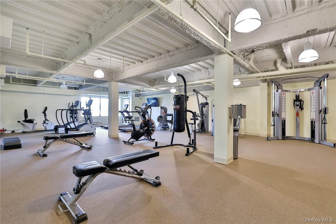 68 Lake Street, Unit 108 White Plains, NY 10601 - Photo 17 of 36 a view of a room with gym equipment