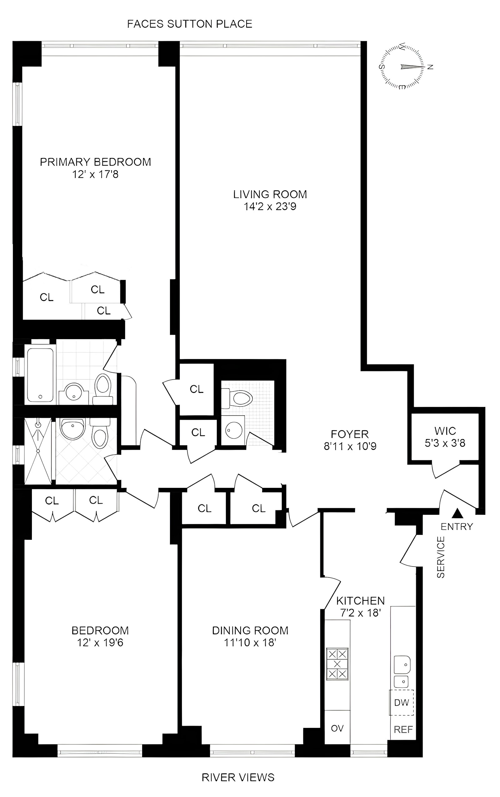 35 Sutton Place, Unit 14F Manhattan, NY 10022 - Photo 15 of 15 unknown