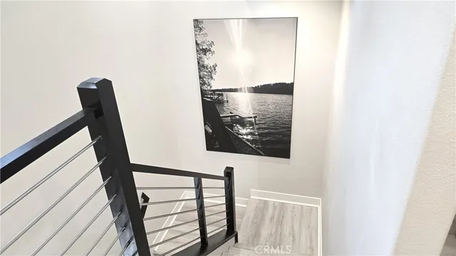 a view of balcony with furniture