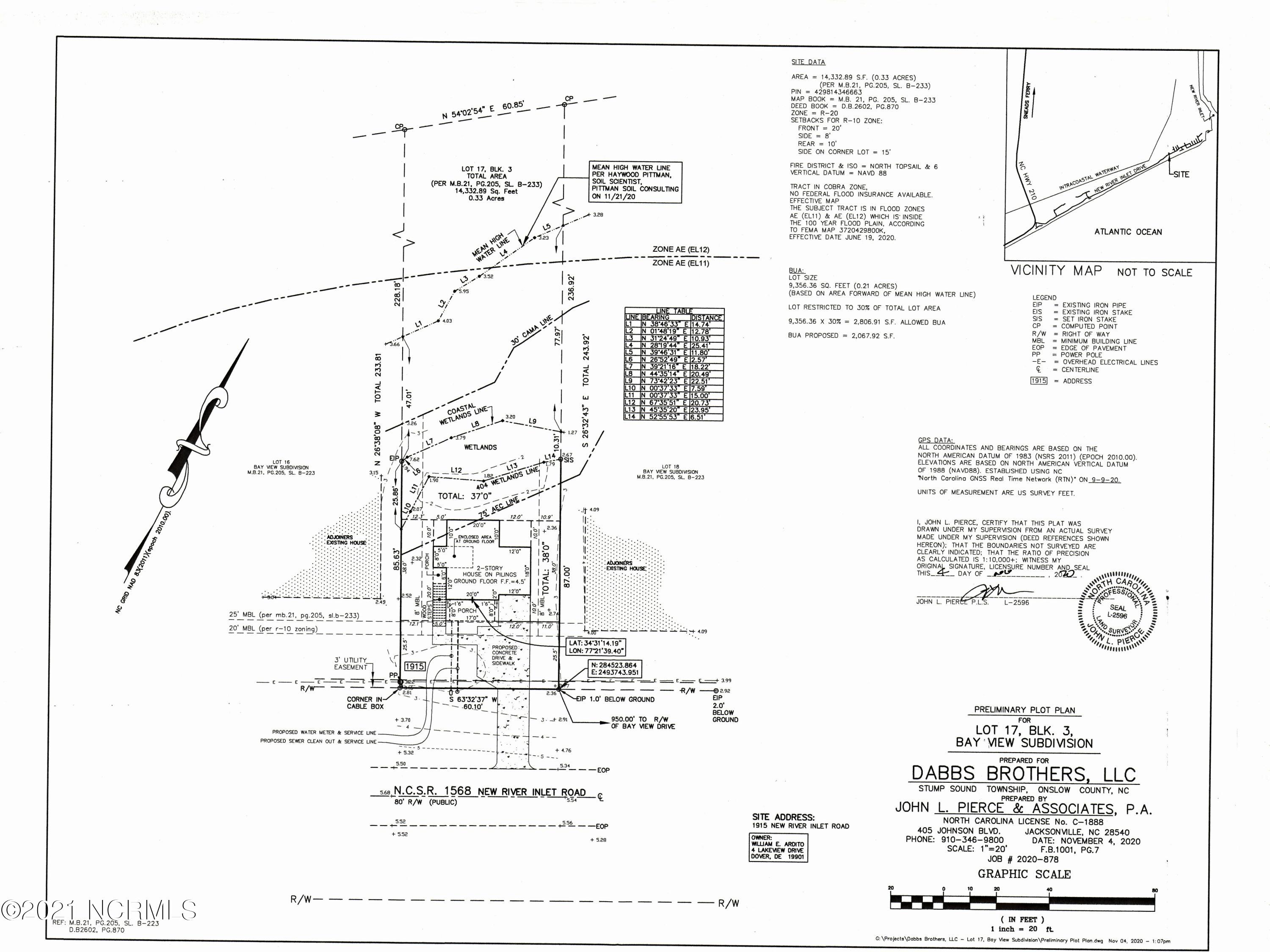 1915 New River Inlet Road North Topsail Beach, NC 28460 - Photo 7 of 7 Site Plan1915_Page_1