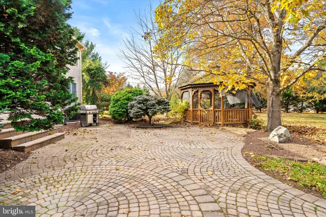 a street view with a building