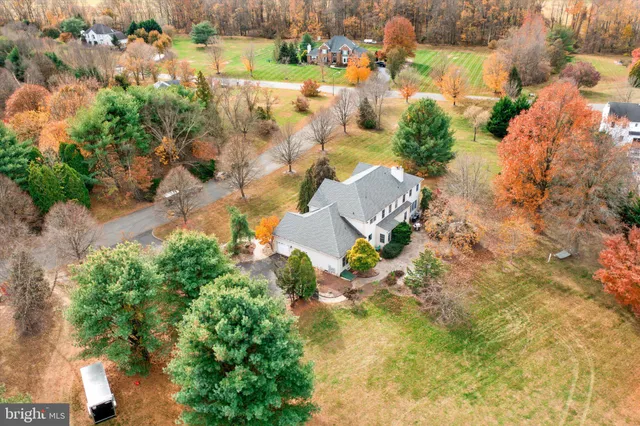 a view of a lake with houses