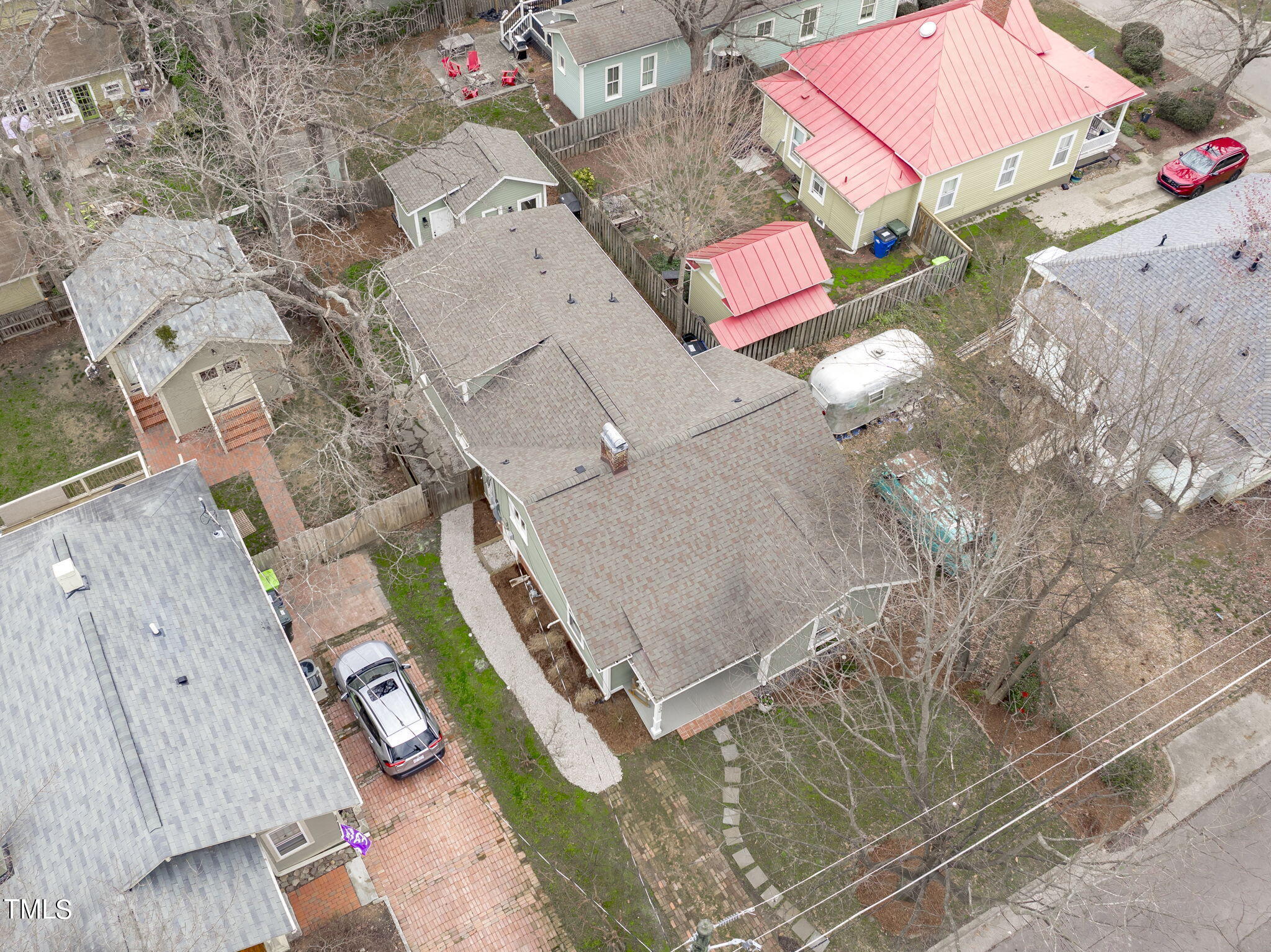 529 Euclid Street Raleigh, NC 27604 - Photo 34 of 37 an aerial view of a house with a yard